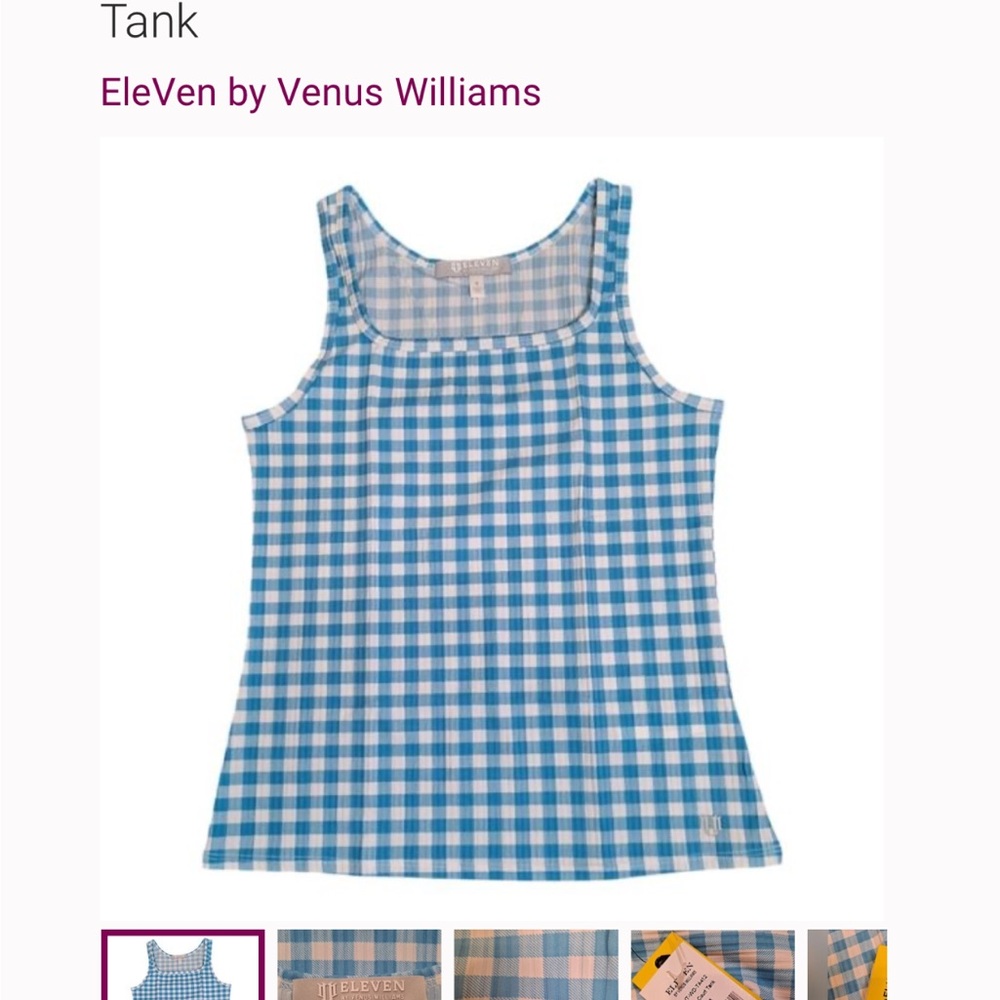 Blue and White Gingham Shirt